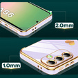 Carcasa pentru Samsung Galaxy A56, Electro heart, violet + sticlă 9H