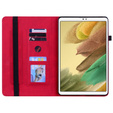 Husa pentru Samsung Galaxy Tab A7 Lite, Wallet Pen Slot, roșu