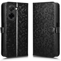 Husa cu clapetă pentru Xiaomi Redmi A5, Wallet Rhombus, negru