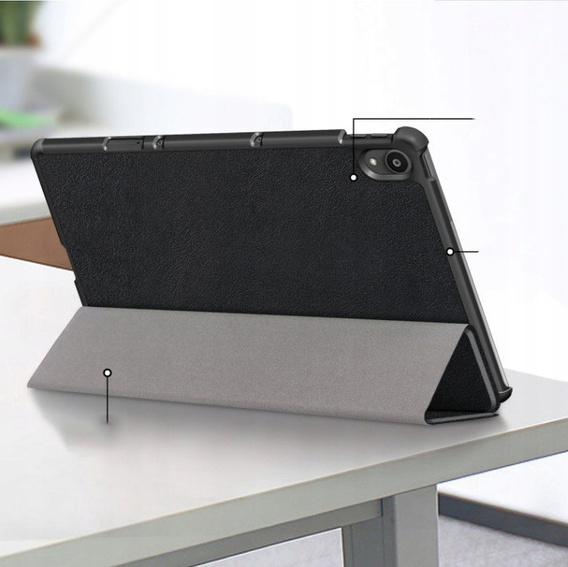 Husă pentru Lenovo Tab P11 TB-J606F / Tab P11 5G, Smartcase, negru