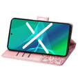 Cu clapetă pentru Xiaomi Poco F5, Butterfly, roz rose gold