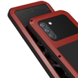 Love Mei Huse pentru Samsung Galaxy S21 FE, armored with glass, roșu
