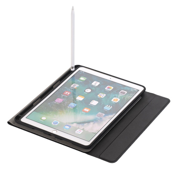 Carcasă + tastatură iPad 7/8/9 10.2 2019/2020/2021, Pen Slot, negru