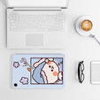 Husă cu clapetă pentru Samsung Galaxy Tab A9+, blue cat