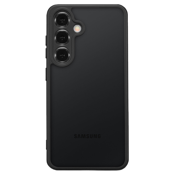 Carcasă pentru Samsung Galaxy S24+ Plus, Fusion Hybrid, cu protecție pentru camera foto, transparent / negru