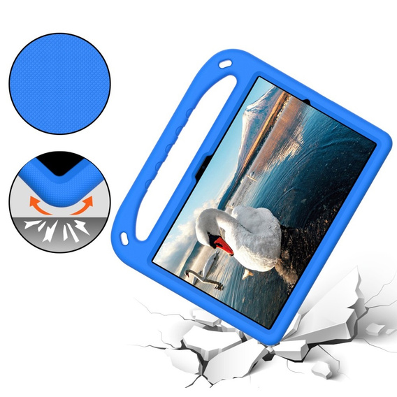 Husă pentru copii pentru Samsung Galaxy Tab A8 10.5, husă pentru copii cu mâner, albastru