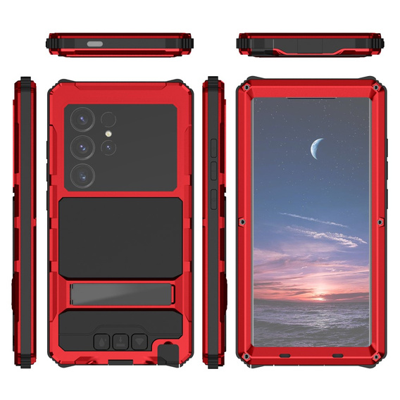 Husă blindată pentru Samsung Galaxy S25 Ultra, R-JUST, roșu