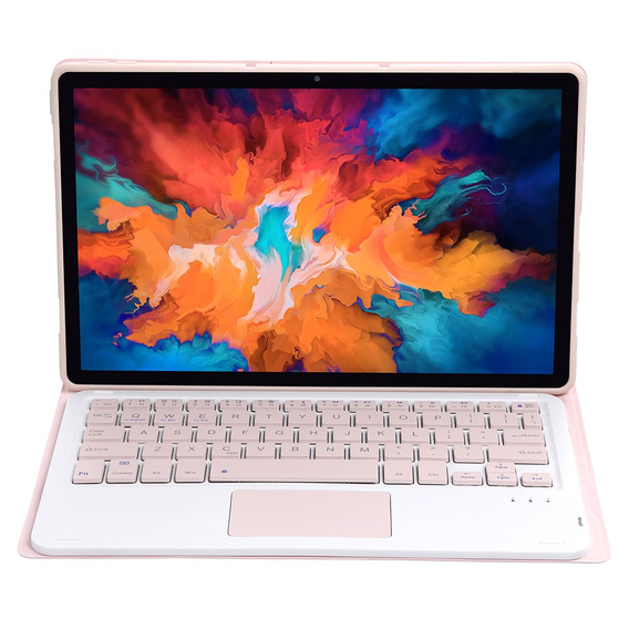 Carcasă + tastatură Lenovo Tab P11 J606F / Tab P11 5G, TouchPad Keyboard, roz rose gold