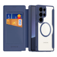 Dux Ducis Huse pentru Samsung Galaxy S25 Ultra, Skin X Pro, MagSafe, albastru închis