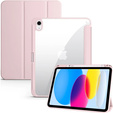 Husă pentru iPad 10.9 2022 10 Gen, Smartcase Hybrid, cu spațiu pentru stylus, roz