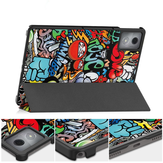 Husă pentru Lenovo Tab K11 Plus, Smartcase, graffiti