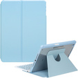 Husă pentru tastatură pentru iPad 11" 2025 A16 (11 gen.) / iPad 10.9" 2022 (10 gen.), Rotary 360° Leather, caz albastru