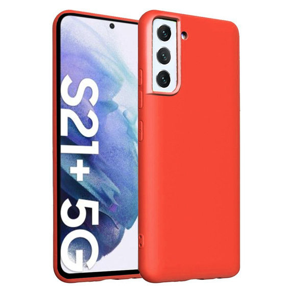 Husa pentru Samsung Galaxy S21+ Plus, Silicone Lite, roșu