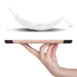 Husă pentru Samsung Galaxy Tab S9 FE, Tri-fold, roz rose gold
