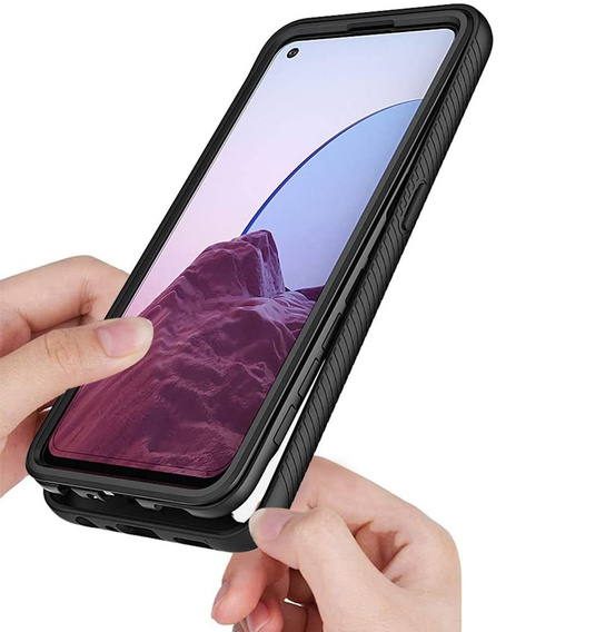 Carcasă pentru Oppo Reno7 Lite, Shockproof, cu folie, albastru