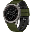 Curea de silicon pentru Garmin Fenix 7 / Forerunner 965 / 955 / 945 / 935, verde / negru