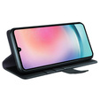 Husa cu clapetă pentru Samsung Galaxy A25 5G, Split Leather, negru