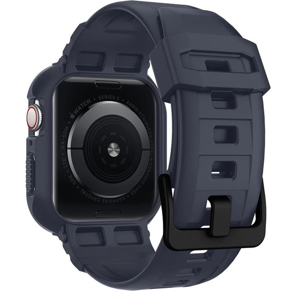 Curea cu husă Spigen pentru Apple Watch 4/5/6/7/8/9/SE 44/45 mm, Rugged Armor Pro charcoal grey