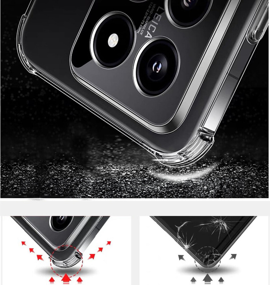 Huse pentru Xiaomi 14T Pro, Dropproof, transparentă