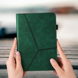 Husă pentru Samsung Galaxy Tab S10 Lite / S10 FE / S9 FE / S9, Classic, cu spațiu pentru stylus, verde