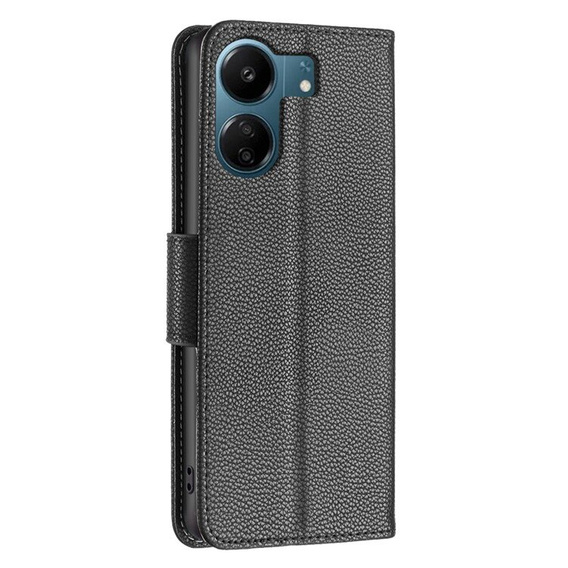 Cu clapetă pentru Samsung Galaxy A05s, Wallet Litchi Leather, albastru