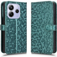 Husa cu clapetă pentru Xiaomi Redmi Note 14 4G, Wallet Rhombus, verde