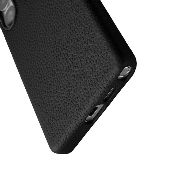 Carcasă MELKCO pentru Samsung Galaxy S25 Ultra, din piele, negru