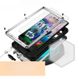 Husă blindată pentru Samsung Galaxy S23 Ultra, R-JUST CamShield Slide, de argint