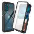 Carcasă pentru Motorola Moto G42 4G, Shockproof, cu folie, negru