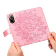 Cu clapetă pentru Realme C67, Mandala, roz rose gold