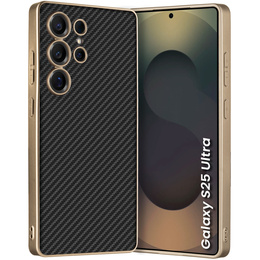 Huse pentru Samsung Galaxy S25 Ultra, GKK Leather, carbon negru