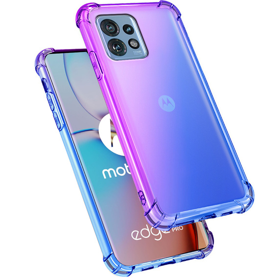 Husa pentru Motorola Edge 40 Pro, Gradient Dropproof, Violet / albastru