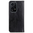 Husa cu clapetă pentru Honor 200 Lite, Split Leather, negru