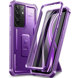 Husă blindată pentru Samsung Galaxy S21 Ultra, Dexnor Full Body, violet