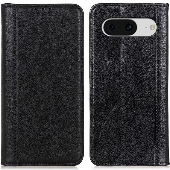 Huse pentru Google Pixel 8, Wallet Litchi Leather, negru