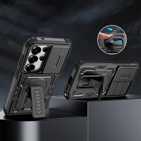 Carcasă blindată cu suport pentru Samsung Galaxy S26 Ultra