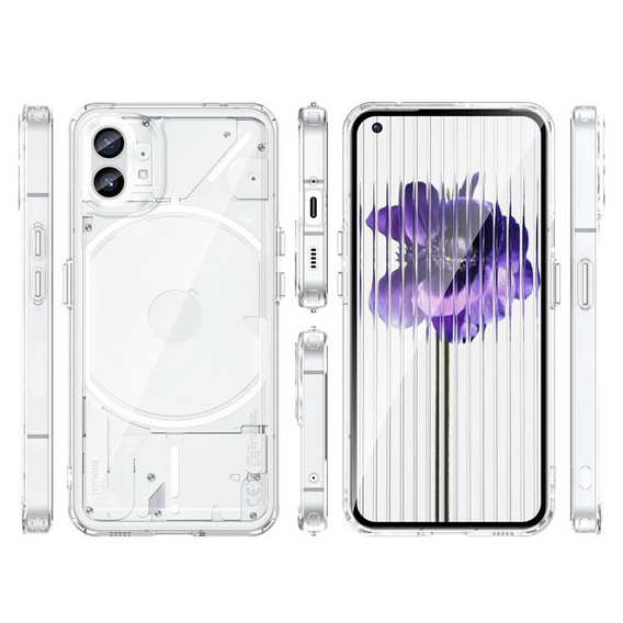Huse pentru Nothing Phone 1, Fusion Hybrid, transparentă