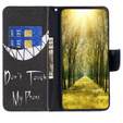 Cu clapetă pentru Xiaomi Redmi 13C / Poco C65, Wallet, Don't Touch My Phone, albastru