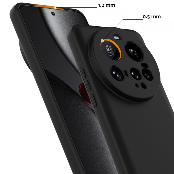 Huse pentru Xiaomi 15 Ultra, Silicone MagSafe, negru