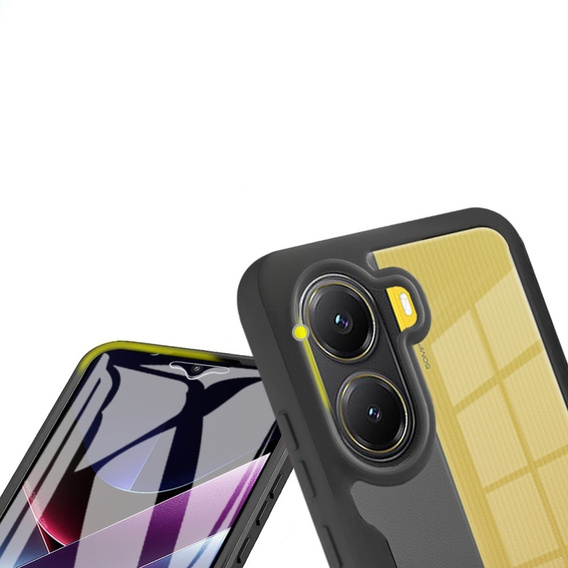 Carcasă pentru Xiaomi Poco X7 Pro 5G, Shockproof, cu folie, negru