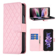 Cu clapetă pentru Samsung Galaxy Z Fold6 5G, Wallet, BINFEN COLOR, roz