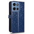 Husa cu clapetă pentru Motorola Moto G86 Power 5G, Wallet Rhombus, albastru