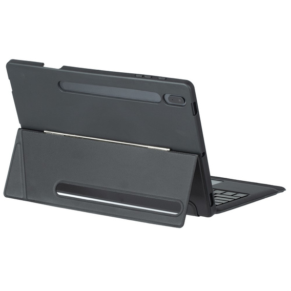 Husă cu tastatură bluetooth iluminată pentru Samsung Galaxy S9+ / S9 FE+ / S10+ Plus, negru