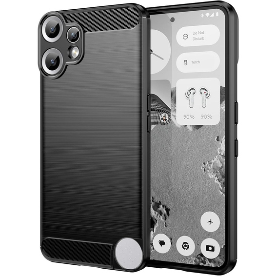Huse pentru CMF Nothing Phone 2 Pro, Carbon, negru