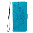 Cu clapetă pentru Samsung Galaxy A53 5G, Mandala, albastru