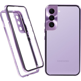 Huse pentru Samsung Galaxy S21, Magnetic Dual Glass, violet