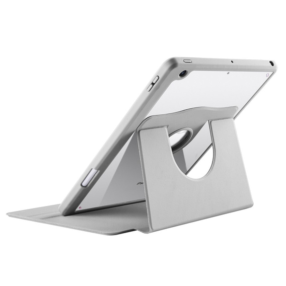 Husă pentru iPad 10.2" 2021/2020/2019 (9/8/7 gen.), cu spațiu pentru stylus, rotativ la 360 °, gri