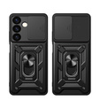 Husă blindată pentru Samsung Galaxy S24+ Plus, CamShield Slide, negru
