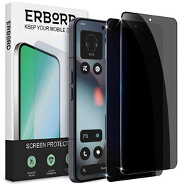 2x sticlă de confidențialitate temperată pentru Samsung Galaxy S24 Ultra, ERBORD Anti-Spy