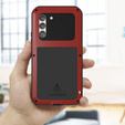 Love Mei Huse pentru Samsung Galaxy A34 5G, armored with glass, roșu